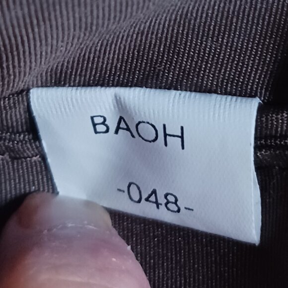 Bostanten Ivory Leather Backpack with Brown Trim - Picture 10 of 14